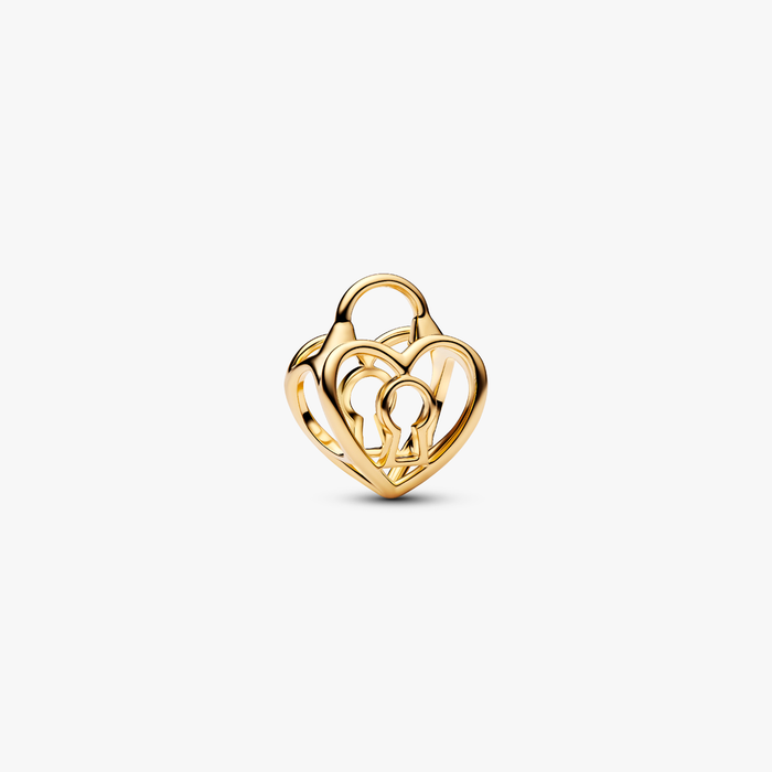 Charm Openwork Lucchetto Cuore