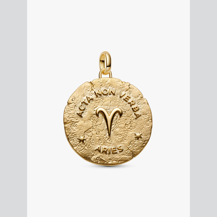 Charm Medallion XL Ariete "Acta Non Verba"