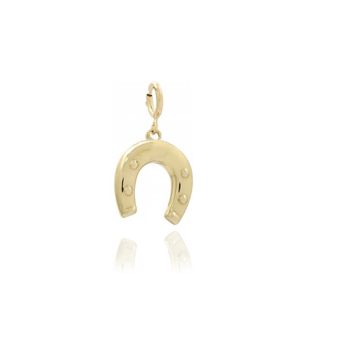 Pendentif fer à cheval en or véritable