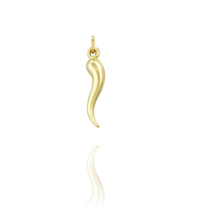 Pendentif en corne en or véritable