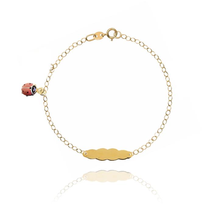 Bracciale Baby Coccinella d'Oro Vero