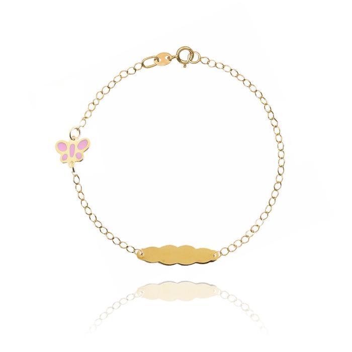 Bracciale Farfalla d'Oro Vero