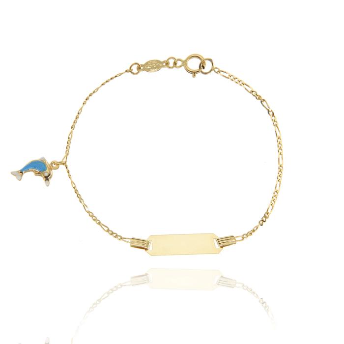 Bracciale Delfino d'Oro Vero