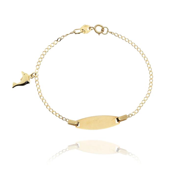 Bracciale Delfino d'Oro Vero