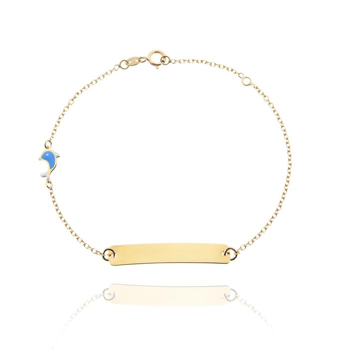 Bracciale Delfino d'Oro Vero
