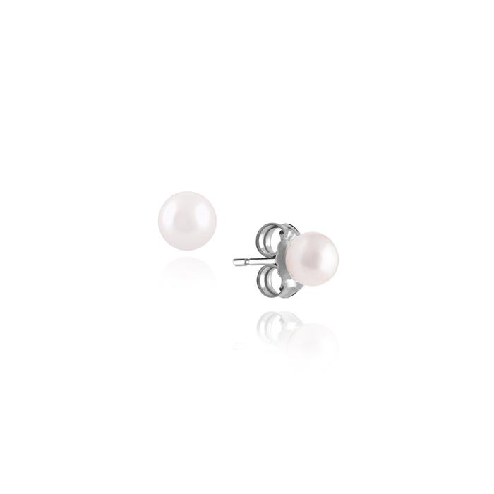 Boucles d'oreilles en or véritable et perles