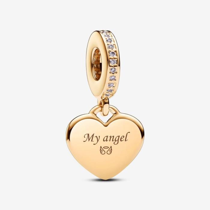 Charm Cuore Pendente da incidere