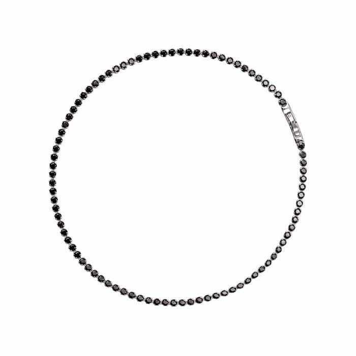 Bracelet en zircon multicolore en or véritable