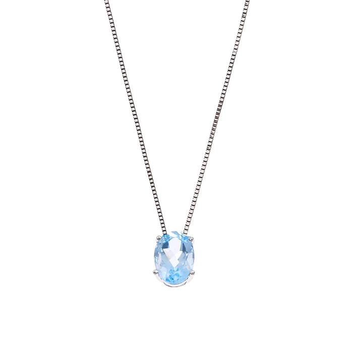 Real Gold Topaz Necklace