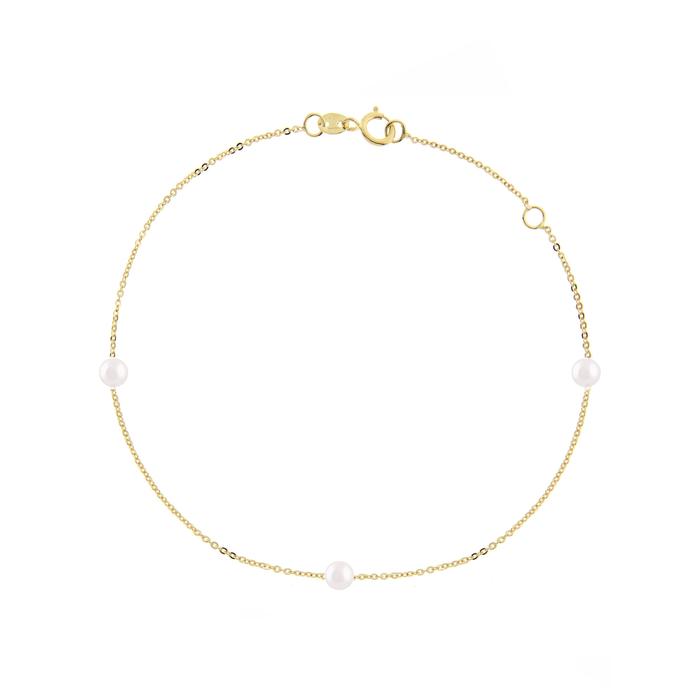 Bracelet en perles d'or véritable