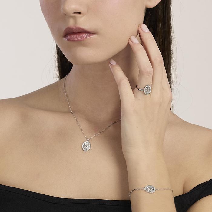 Bracciale in argento con Madonnina LADY MADONNA
