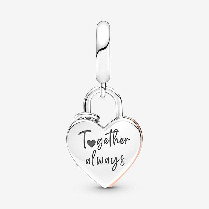 Padlock Pendant Charm "Together Always"