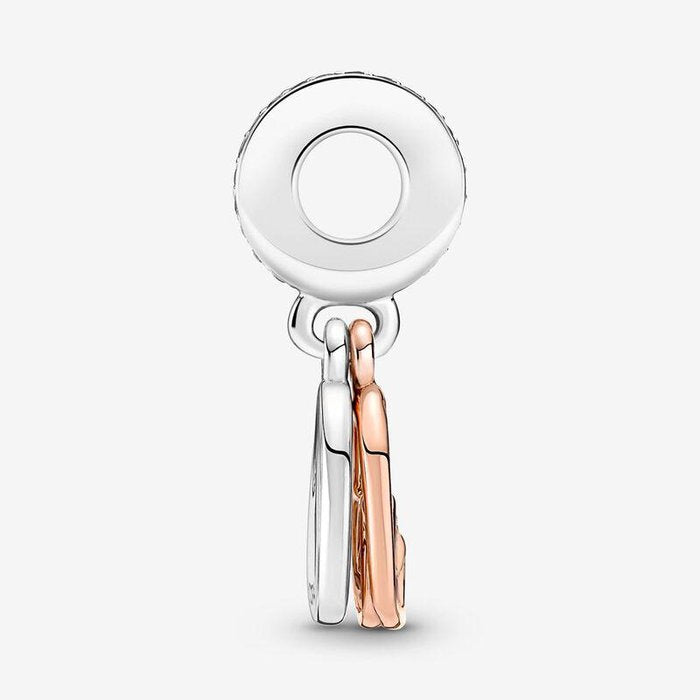 Charm Pendant Intertwined Hearts and Family