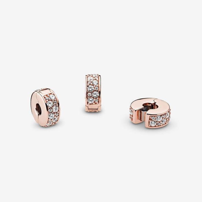 Charm Clip con pavé