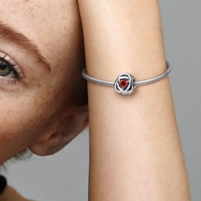 Charm Eternal Circle Fire Red July