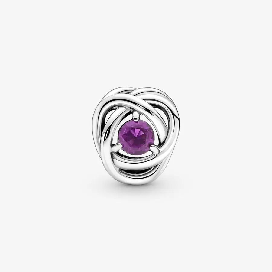 Charm Eternal Circle Purple February