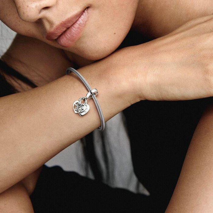 Charm Pendente Lucchetto Romantico