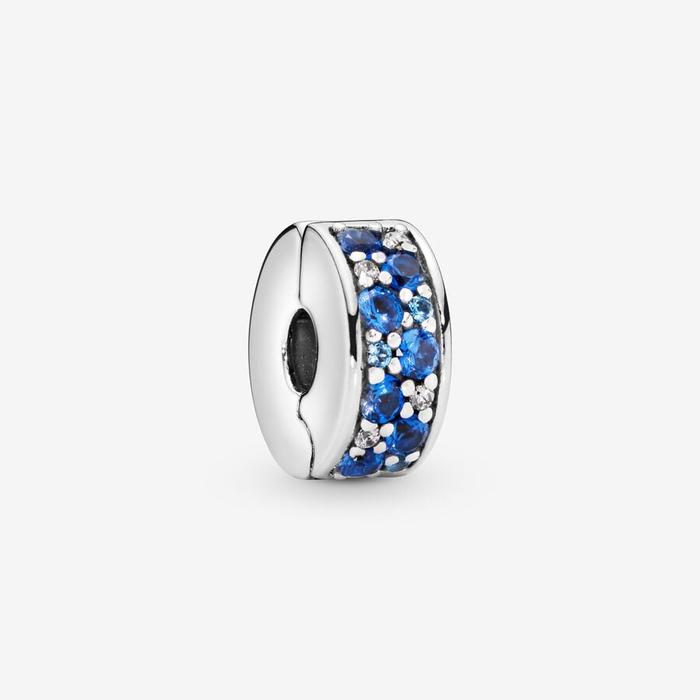 Clip mosaïque bleue