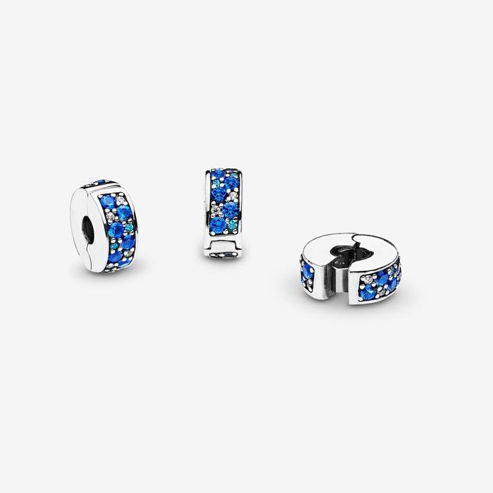 Clip mosaïque bleue