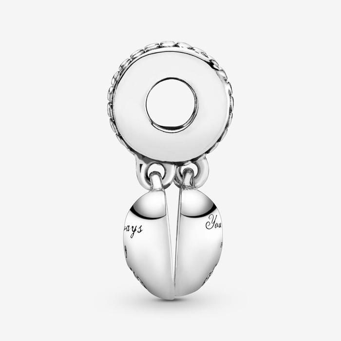 Mom &amp; Daughter Heart Pendant Charm