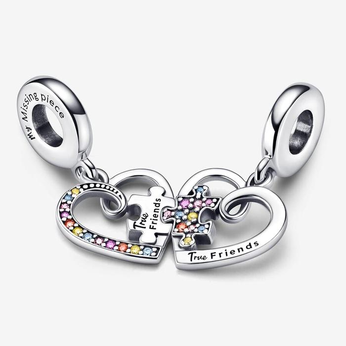 Pendentif puzzle d'amitié divisible