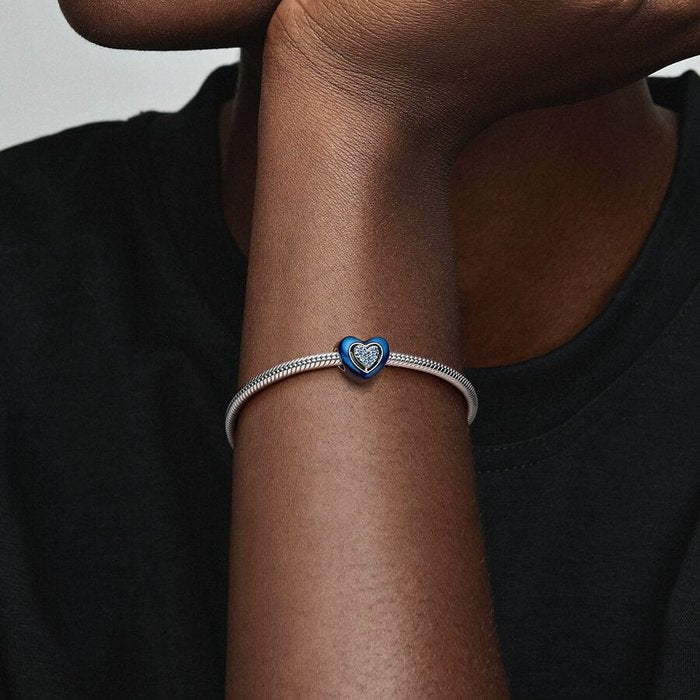 Blue Heart Charm Spinner