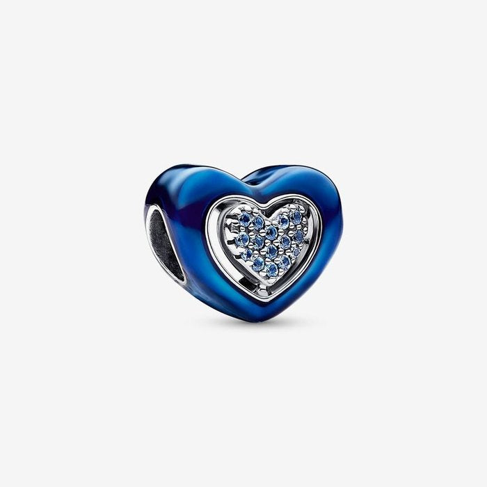Blue Heart Charm Spinner