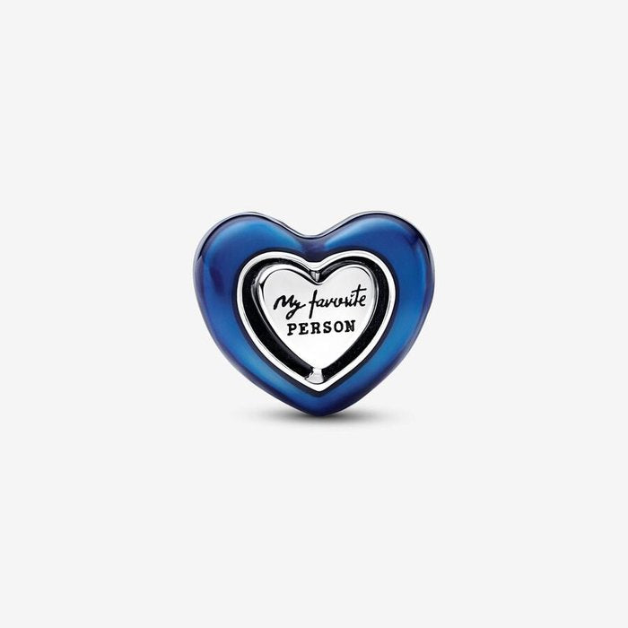 Blue Heart Charm Spinner
