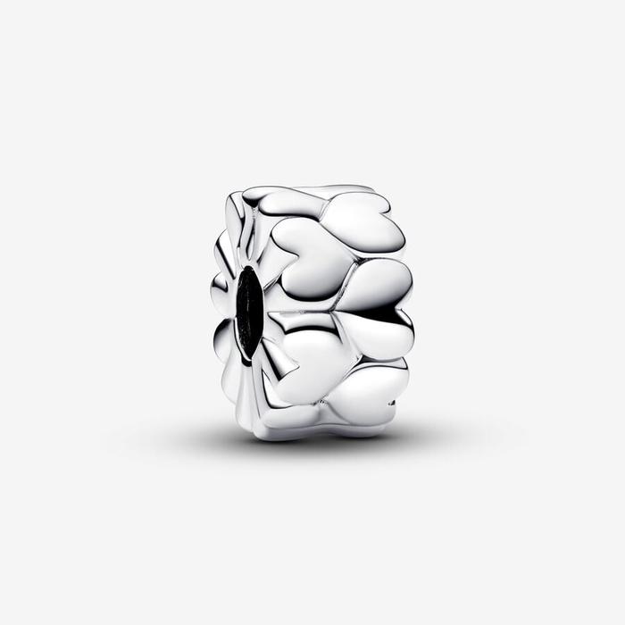 Charm Clip Cuori in Rilievo