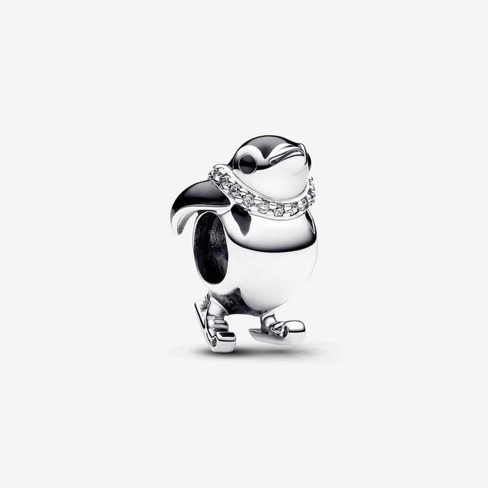 Penguin with Skis Charm