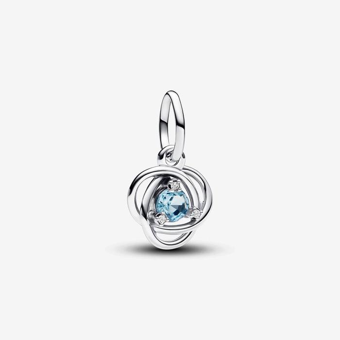 Eternal Circle Pendant Charm Blue March