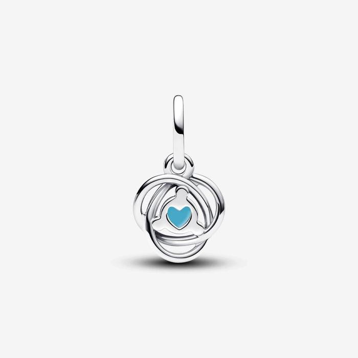 Charm Pendant Eternal Circle Turquoise December
