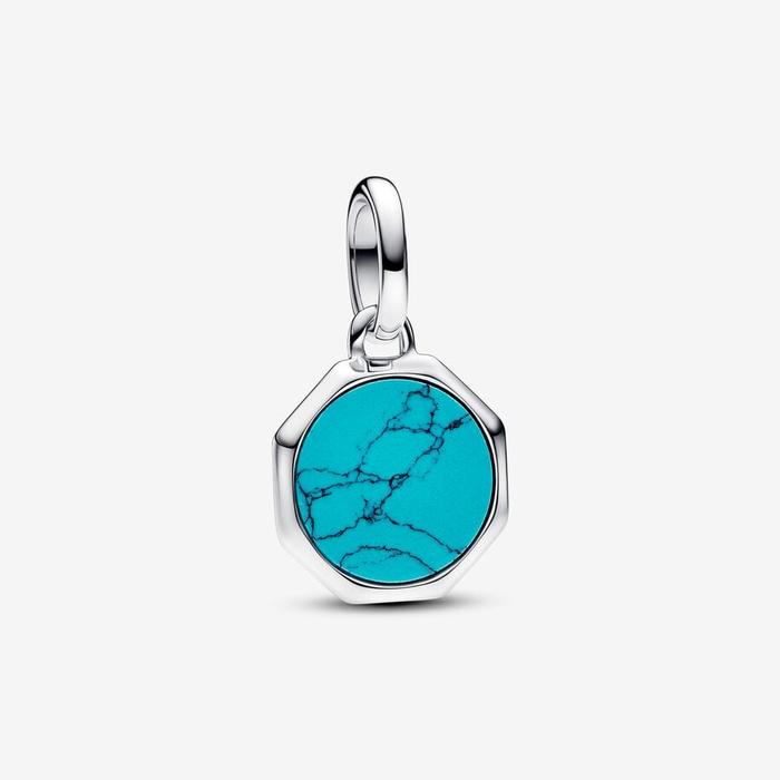 Charm Medallion Mini Turchese da incidere Pandora ME
