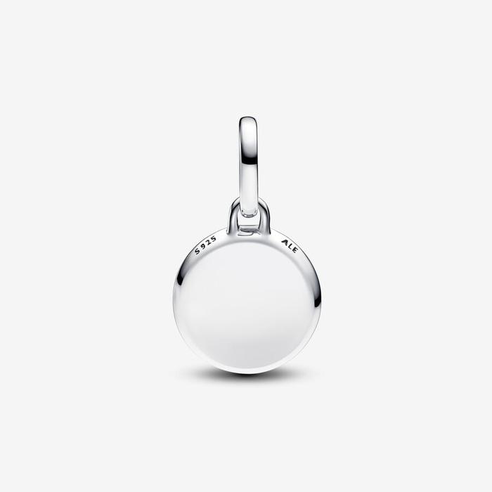 Charm Medallion Mini Vetro di Murano Rosso da incidere Pandora ME