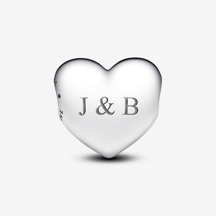 Be Love Big Heart Charm to Engrave