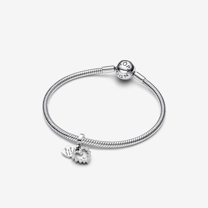 Charm Pendente Doppio Cuore Nessuna come Te
