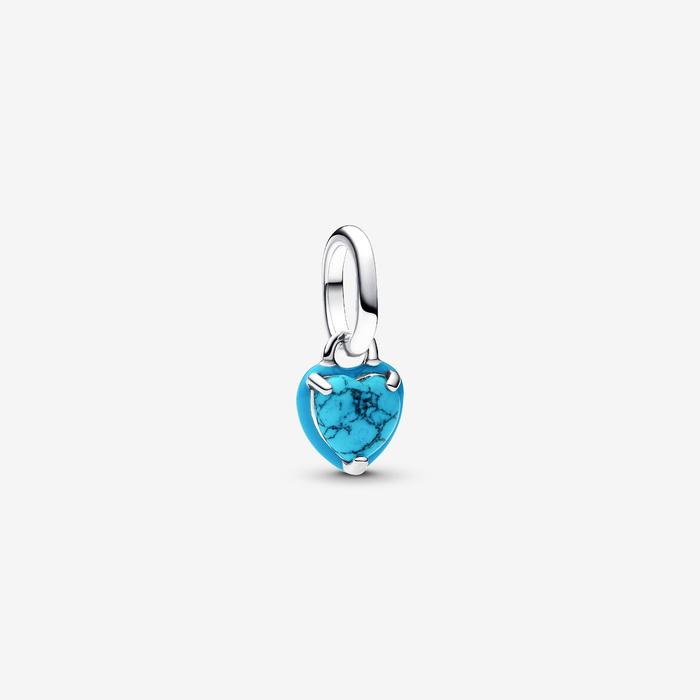 Charm Mini Pendente Turqoise Chakra Heart Pandora ME