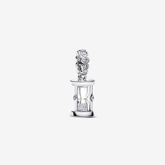 Charm Pendente Clessidra "Time is Precious"