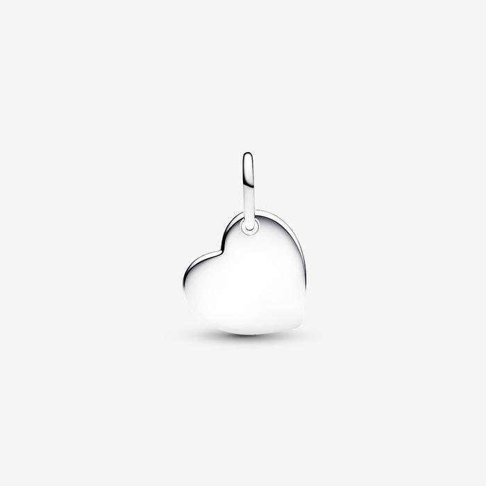 Charm Pendente Cuore con Pietra Rossa Scuro Gennaio