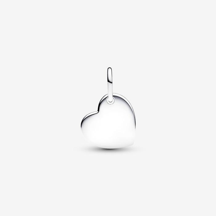 Charm Pendente Cuore con Pietra Azzura Marzo