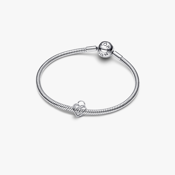 Charm Openwork Lucchetto Cuore