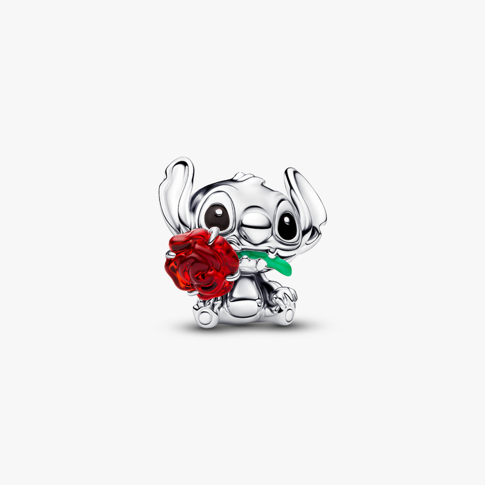 Charm Disney, Lilo & Stitch, Stitch con la rosa