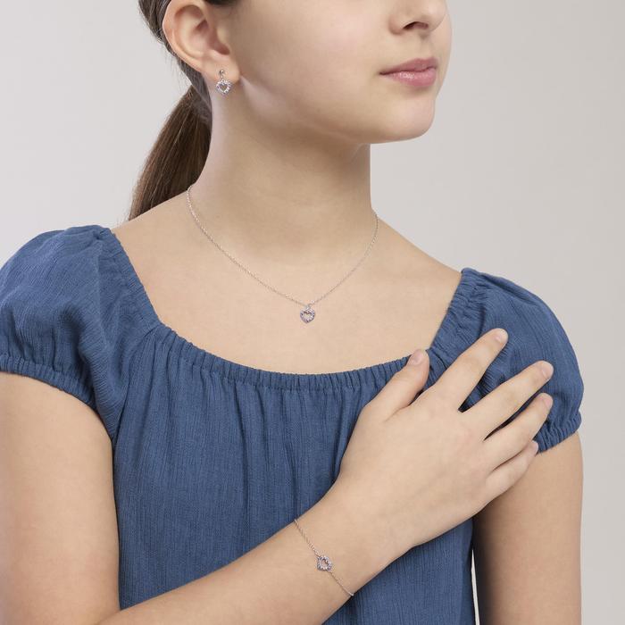Orecchini bambina con pendente cuore AMORE GRANDE