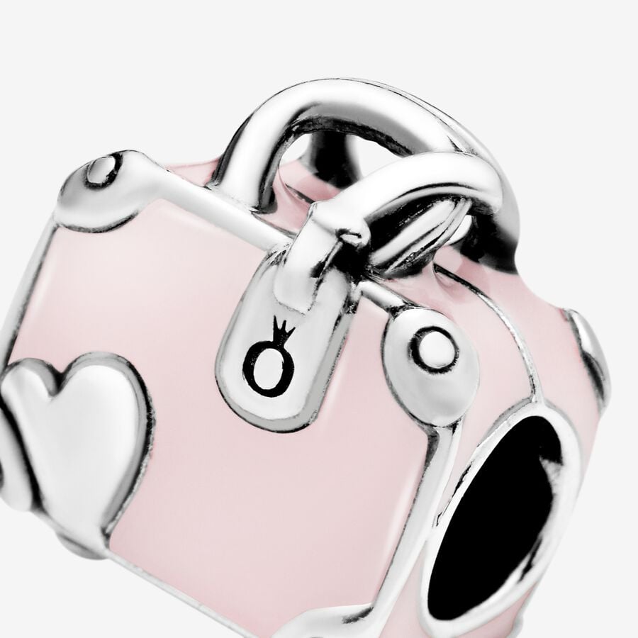 Charm Valigia Rosa