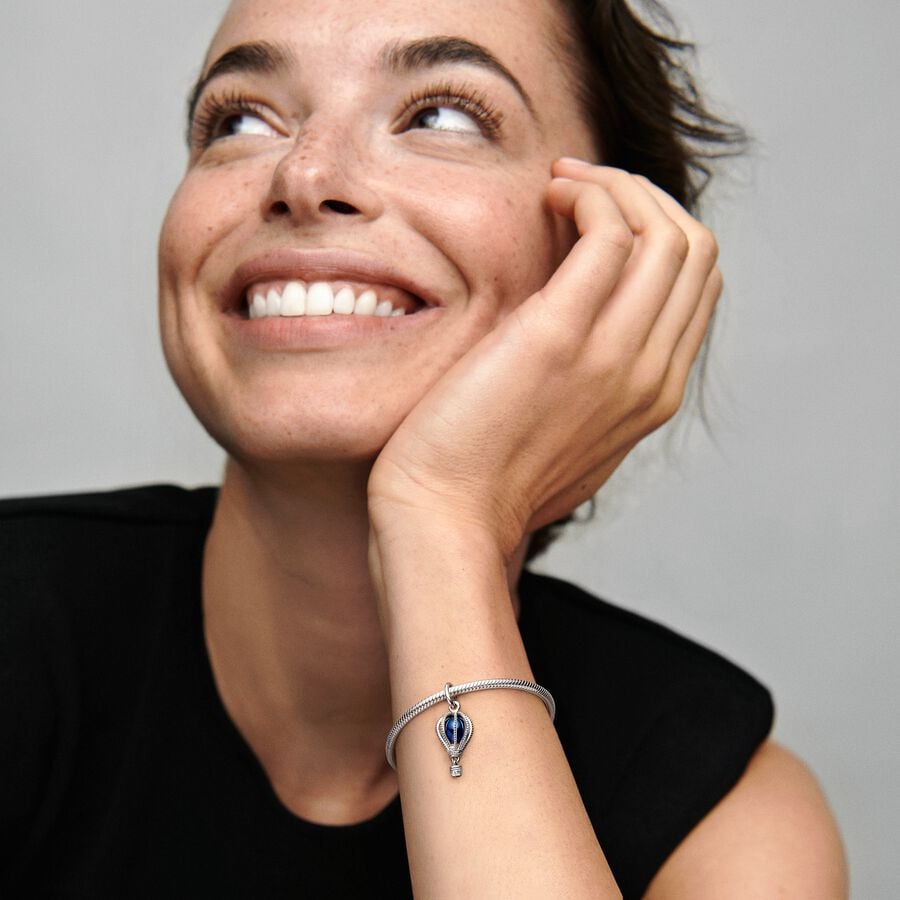 Charm Pendente Mongolfiera Blu