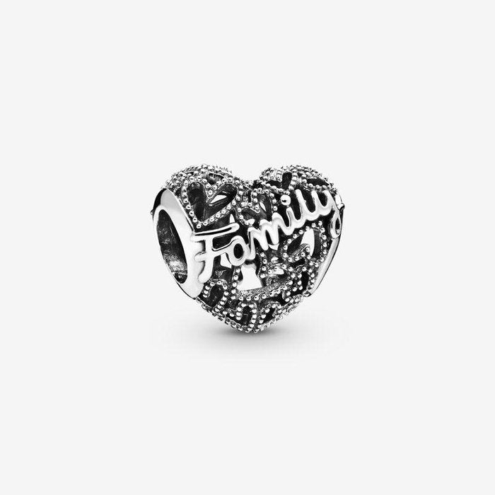 Charm Openwork Cuore della Famiglia