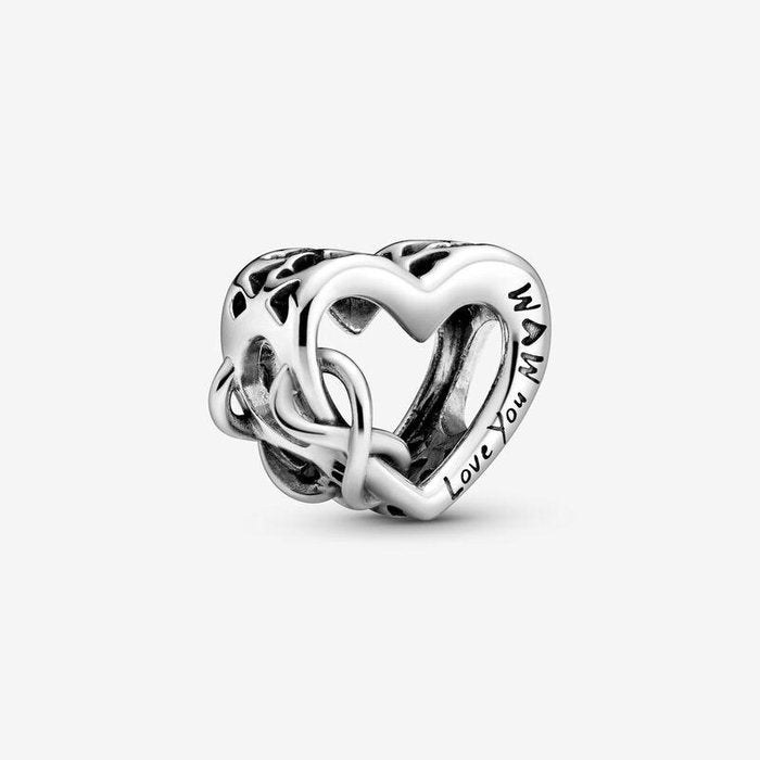 Breloque Coeur Ajouré "Je T'aime Maman"