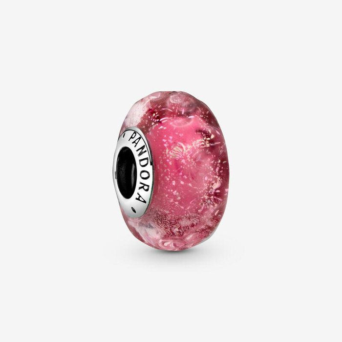 Charm Vetro di Murano Fantasia Rosa