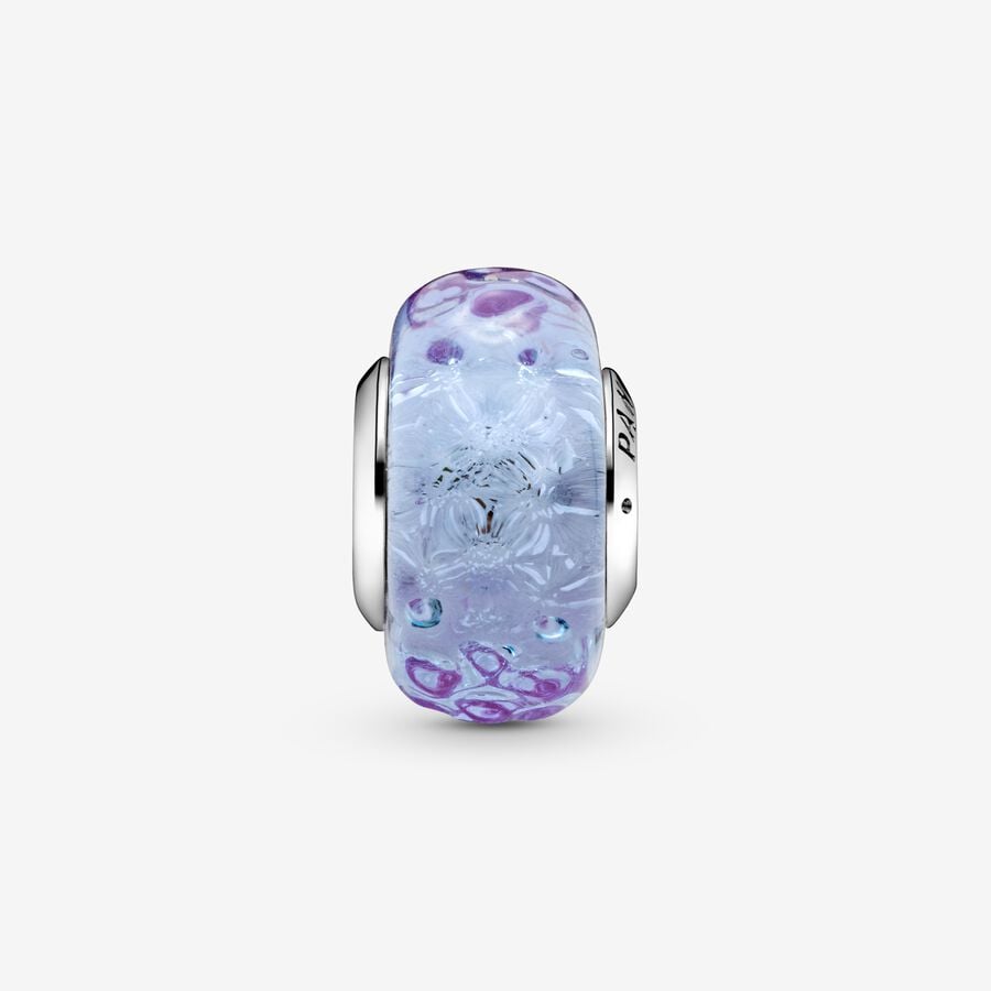 Charm Vetro di Murano Lavanda