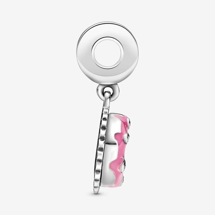 Charm Pendente Torta di Compleanno Rosa